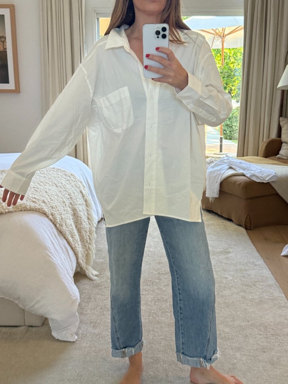Wilfred Free White Button Up